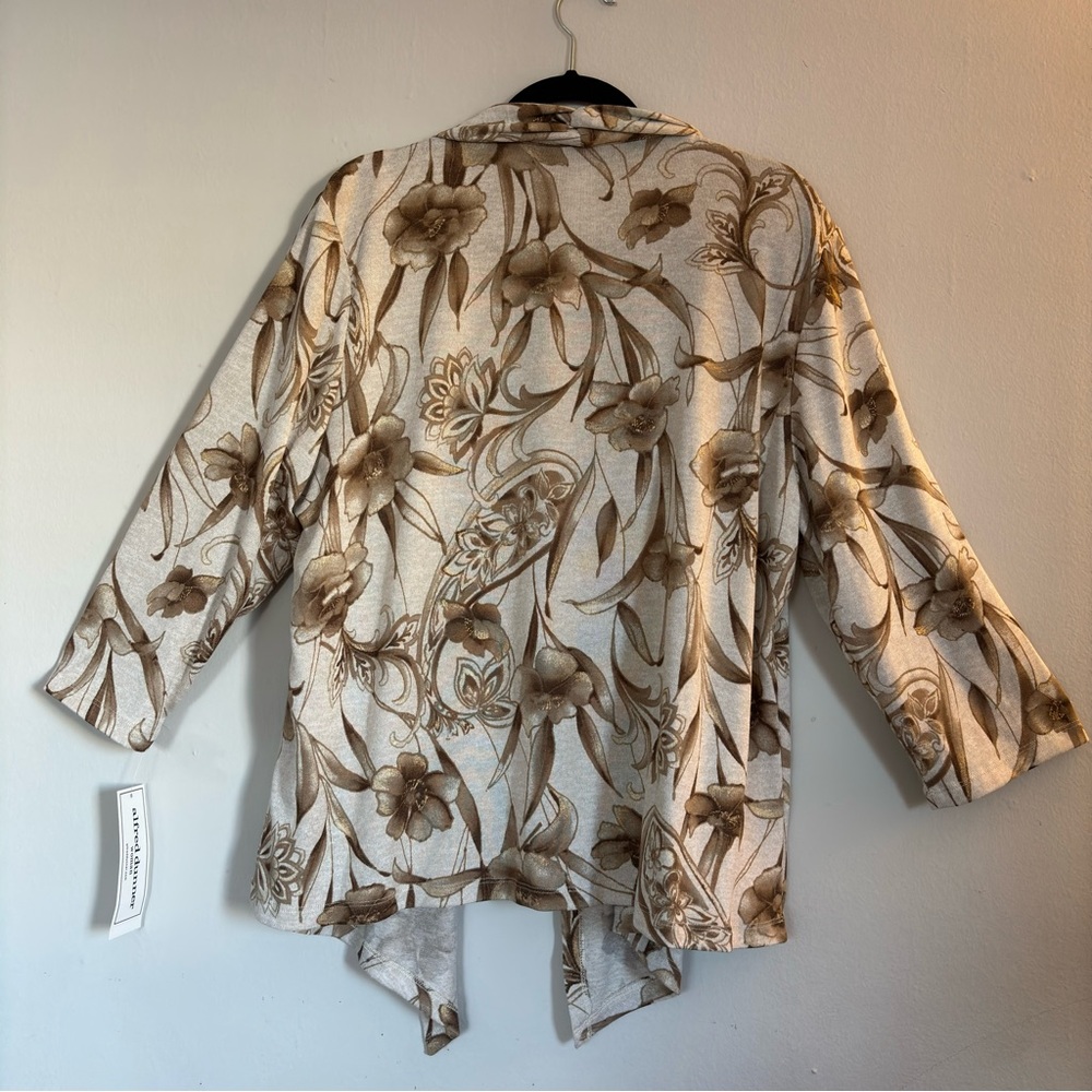 Alfred Dunner lightweight sweater with floral print and 3/4 sleeves, size 1x - Picture 8 of 16